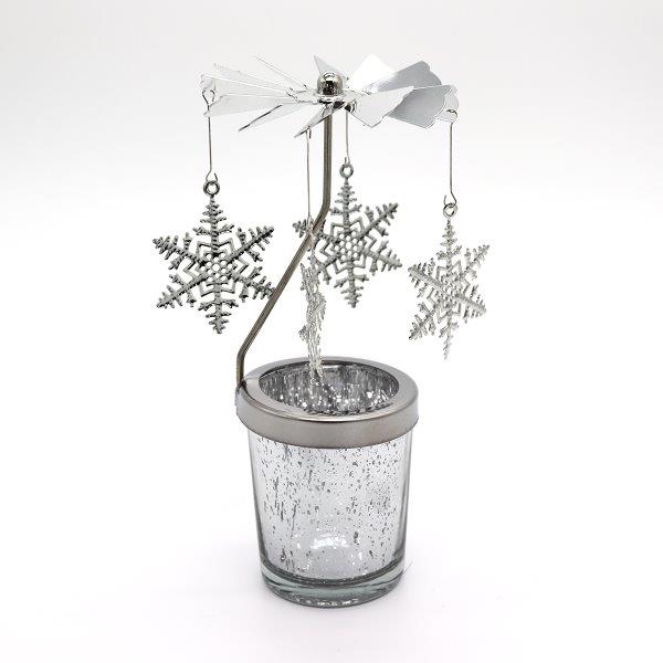 Candle Spinner Snowflake Gold/Silver - Lillianna Gifts Australia