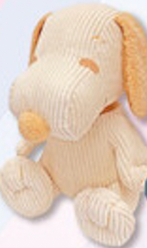 Snoopy Corduroy Sitting Plush Toy - Large - Lillianna Gifts Australia