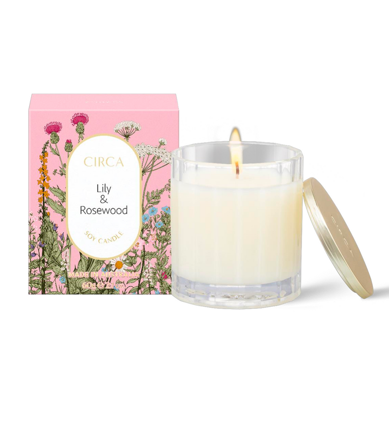 LILY & ROSEWOOD SOY CANDLE 60G - Circa Home Mother's day collection 2023 - Lillianna Gifts Australia