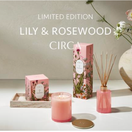 LILY & ROSEWOOD 250ML FRAGRANCE DIFFUSER - Circa Home Mother's day collection 2023 - Lillianna Gifts Australia