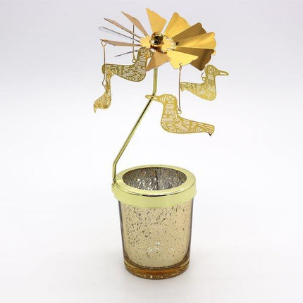 Candle Spinner Wishing Bird Gold/Silver - Lillianna Gifts Australia