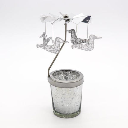 Candle Spinner Wishing Bird Gold/Silver - Lillianna Gifts Australia