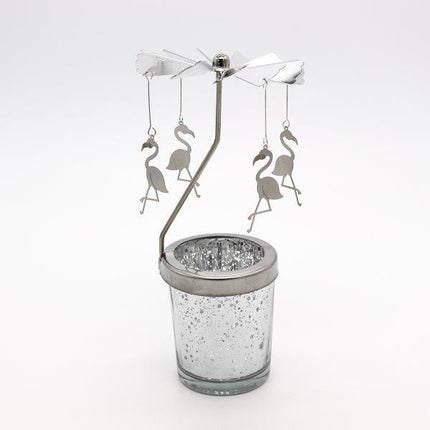 Candle Spinner Flamingo Gold/Silver - Lillianna Gifts Australia