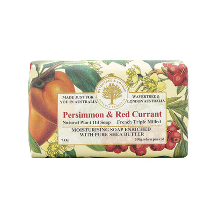 Wavertree & London Persimmon Red Currant Soap - Lillianna Gifts Australia