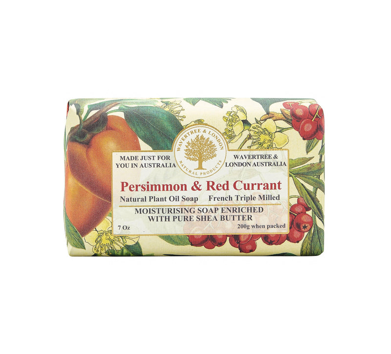 Wavertree & London Persimmon Red Currant Soap - Lillianna Gifts Australia