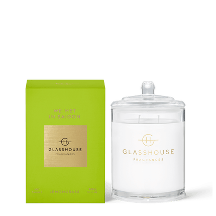 Glasshouse Candle We Met in Saigon Lemongrass - Lillianna Gifts Australia