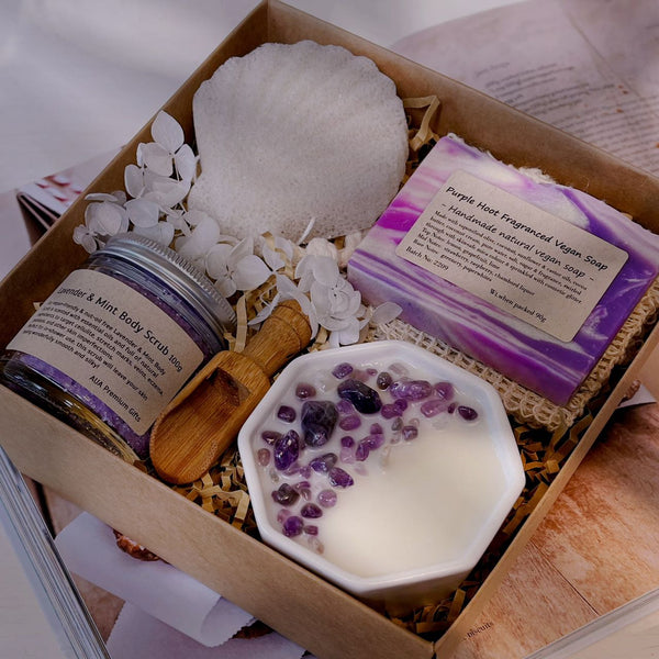 The Lavender Lover Luxe Hamper Gift Box - Stress Relive Gift Box - Lillianna Gifts Australia