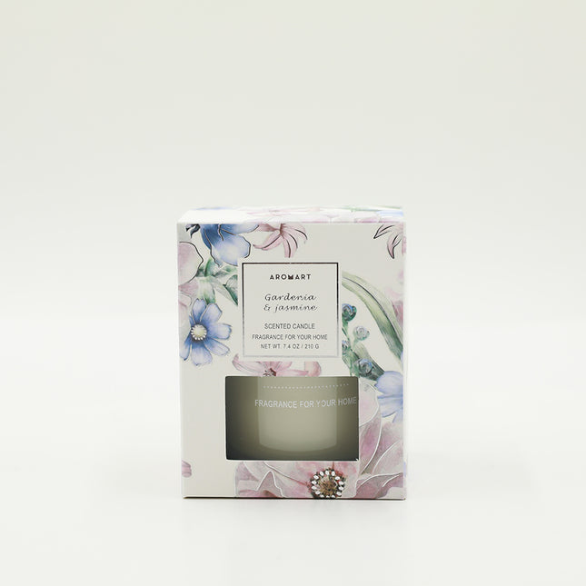 Aromart Candle Gardenia Jasmine - Lillianna Gifts Australia