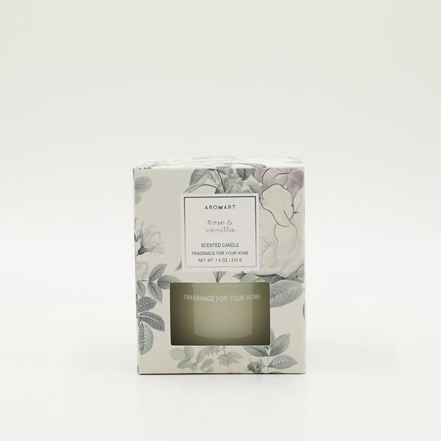Aromart Candle Rose Vanilla - Lillianna Gifts Australia