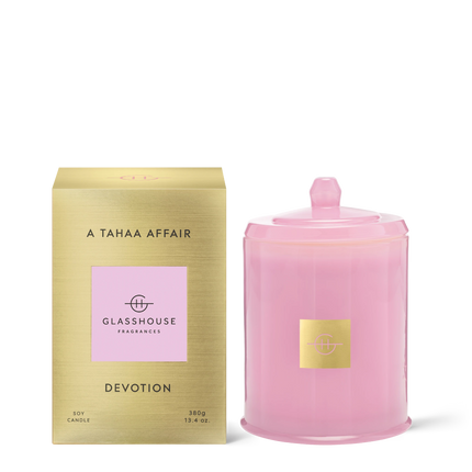 Glasshouse Candle A Tahaa Affair Devotion - Lillianna Gifts Australia