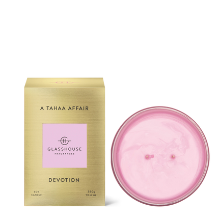 Glasshouse Candle A Tahaa Affair Devotion - Lillianna Gifts Australia
