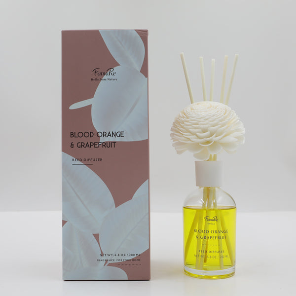 Fumare Blood Orange and Grapefruit Flowers and Diffuser - Lillianna Gifts Australia