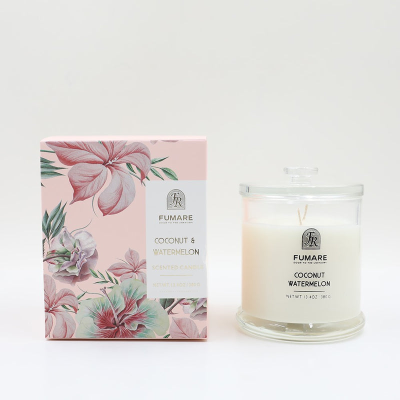 Coconut and Watermelon Candle Fumare 380g - Lillianna Gifts Australia