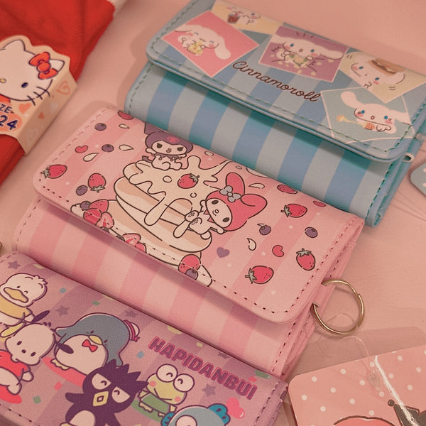 Sanrio key holder pouch 【Melody & Kuromi / Cinnamoroll / Mixed Characters】 - Lillianna Gifts Australia