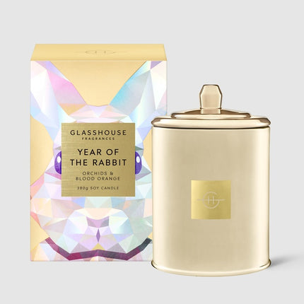 Glasshouse Candle Year of the Rabbit - Lillianna Gifts Australia