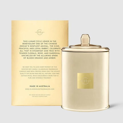 Glasshouse Candle Year of the Rabbit - Lillianna Gifts Australia