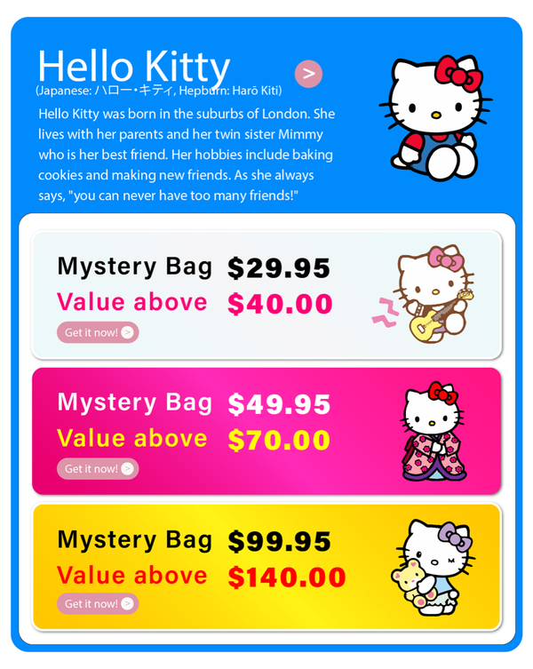 Hello Kitty Mystery Gift Box - Lillianna Gifts Australia
