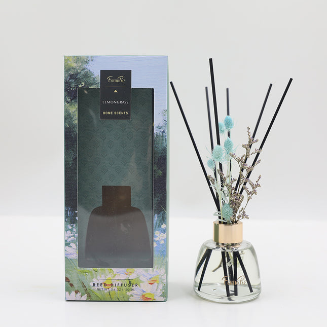 Fumare Lemongrass Flowers and Diffuser - Lillianna Gifts Australia