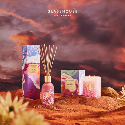 TOUCH THE SKY 60g and 380g SOY CANDLE - Glass house Mother's day collection 2023 - Lillianna Gifts Australia