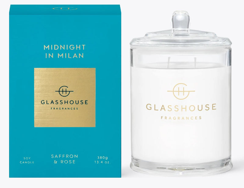 Glasshouse Candle Midnight in Milan - Lillianna Gifts Australia