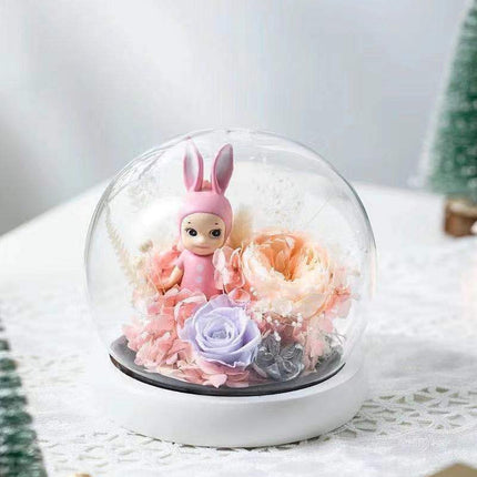 Glass Cover Violet Rose and Pink - Lillianna Gifts Australia