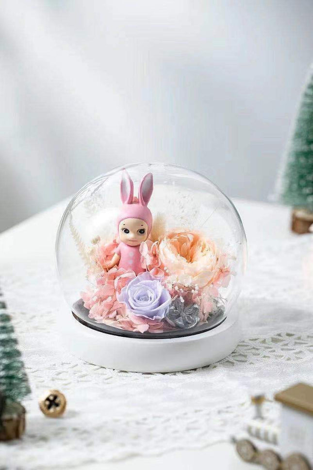Glass Cover Violet Rose and Pink - Lillianna Gifts Australia