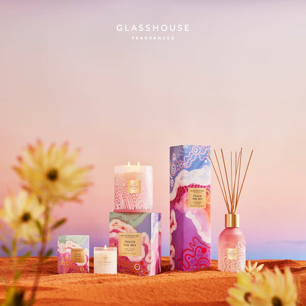 TOUCH THE SKY 60g and 380g SOY CANDLE - Glass house Mother's day collection 2023 - Lillianna Gifts Australia